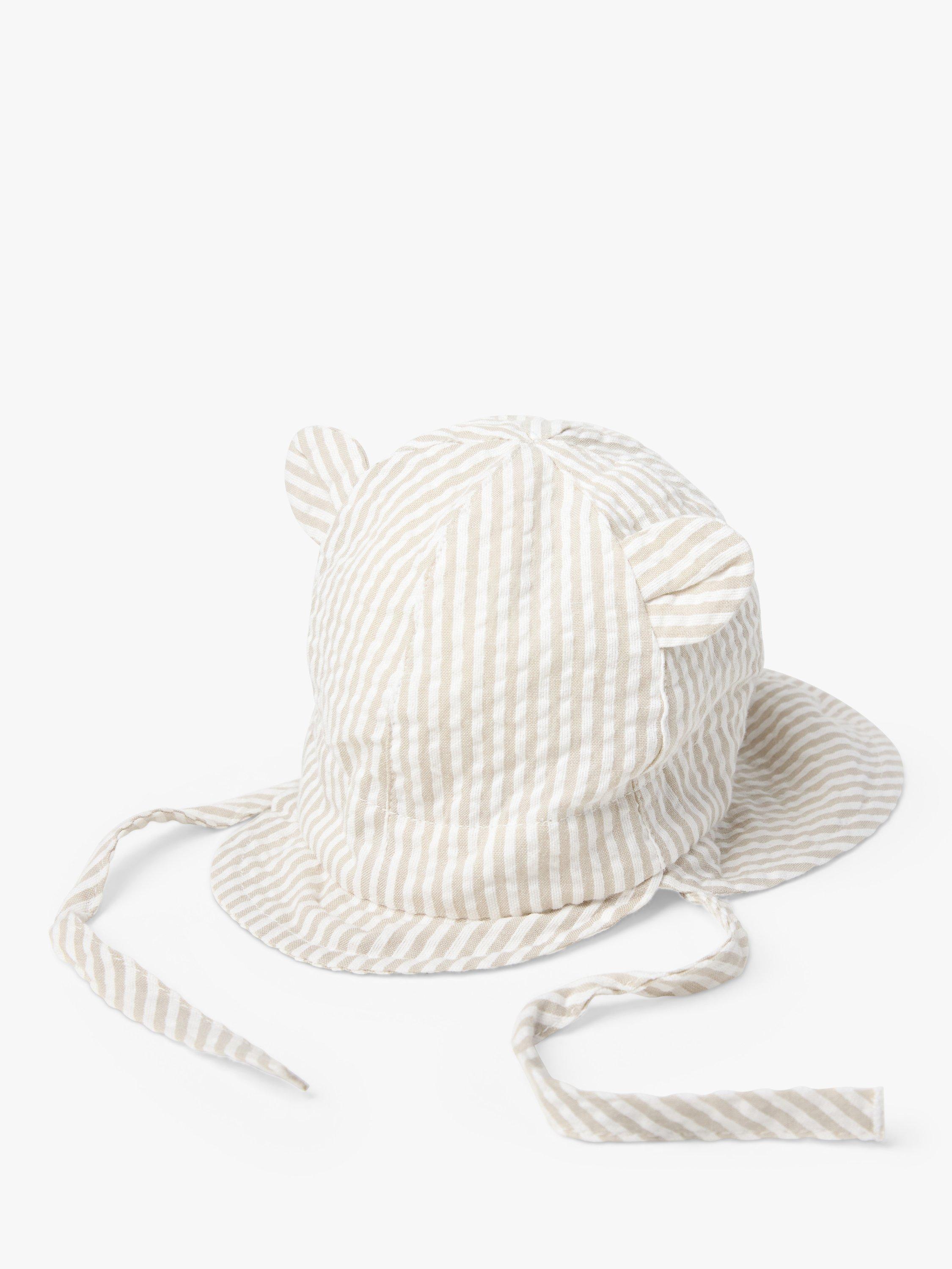 Product image 1 of 3, which shows Lindex Baby Organic Cotton Sun Hat, Beige, 1-4 months