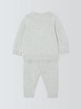 John Lewis Baby Knitted Highland Cow Set, Grey