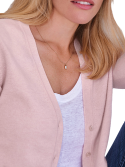 Pure Collection V-Neck Cashmere Cardigan - view 2, Soft Oyster