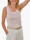 Pure Collection Linen Jersey Vest