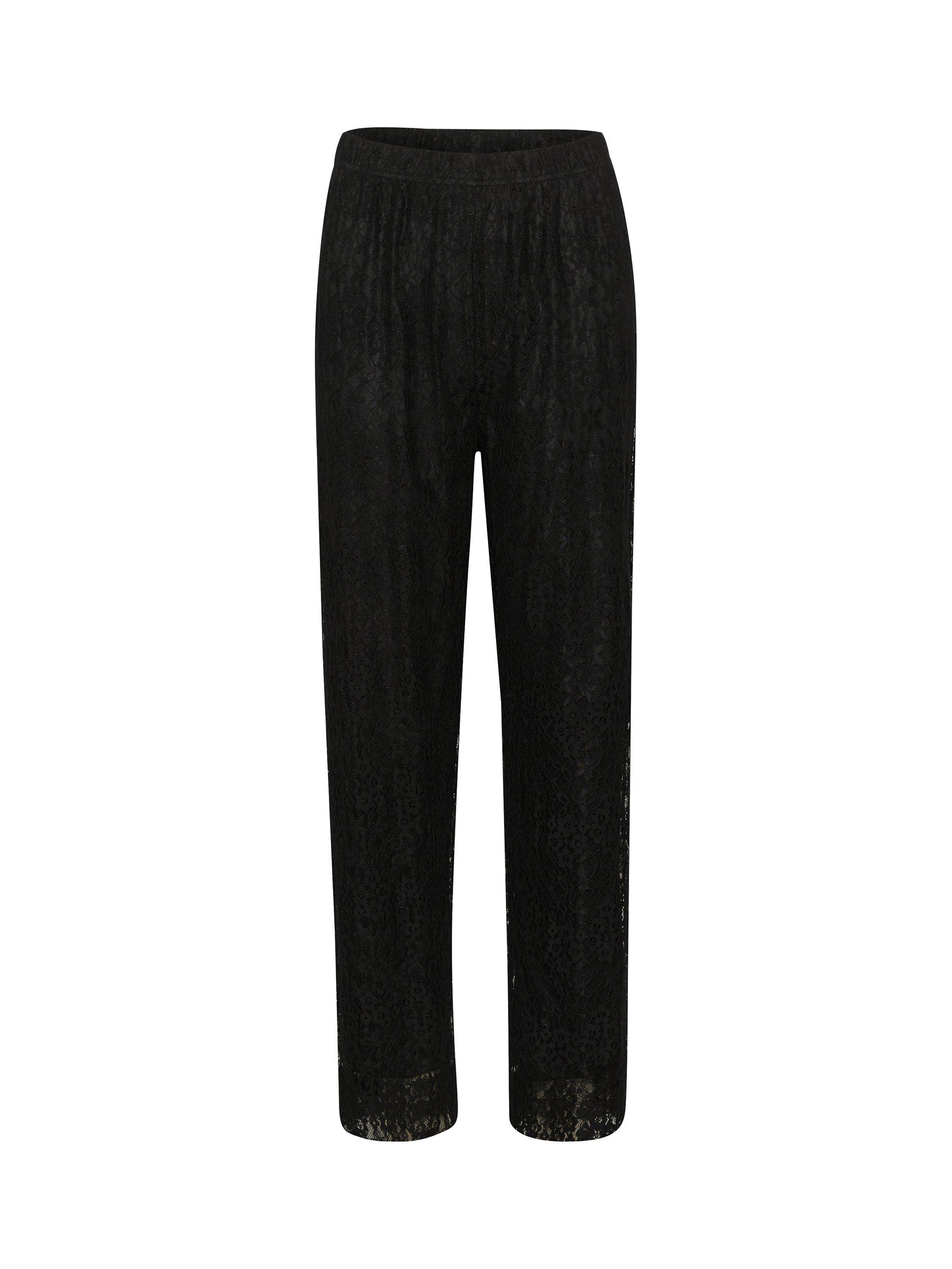 Product image 5 of 6, which shows Saint Tropez Filipa Lace Trousers, Black, XS