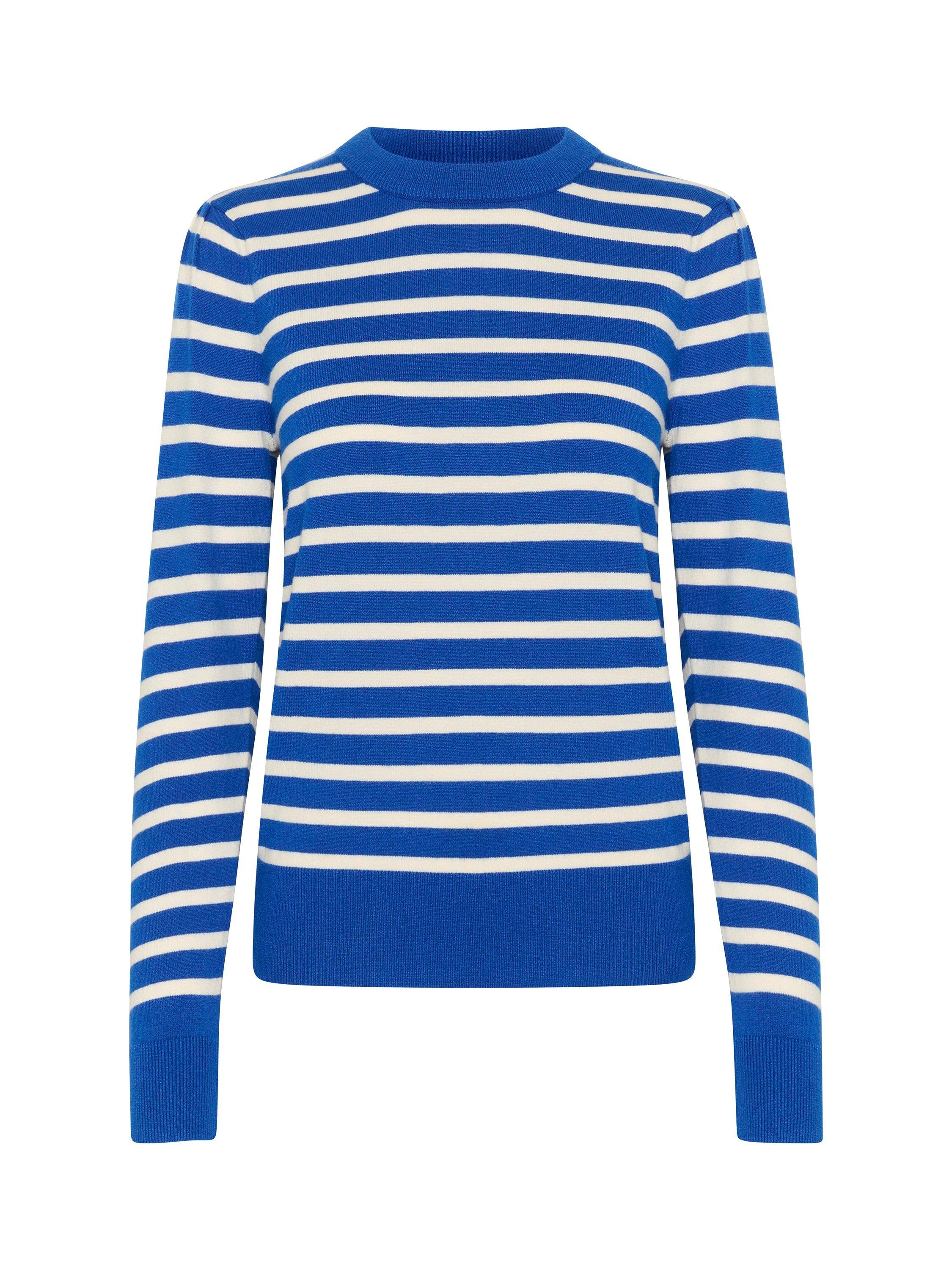 Product image 5 of 6, which shows Saint Tropez Fikam Stripe Jumper, Surf Blue/White, XS