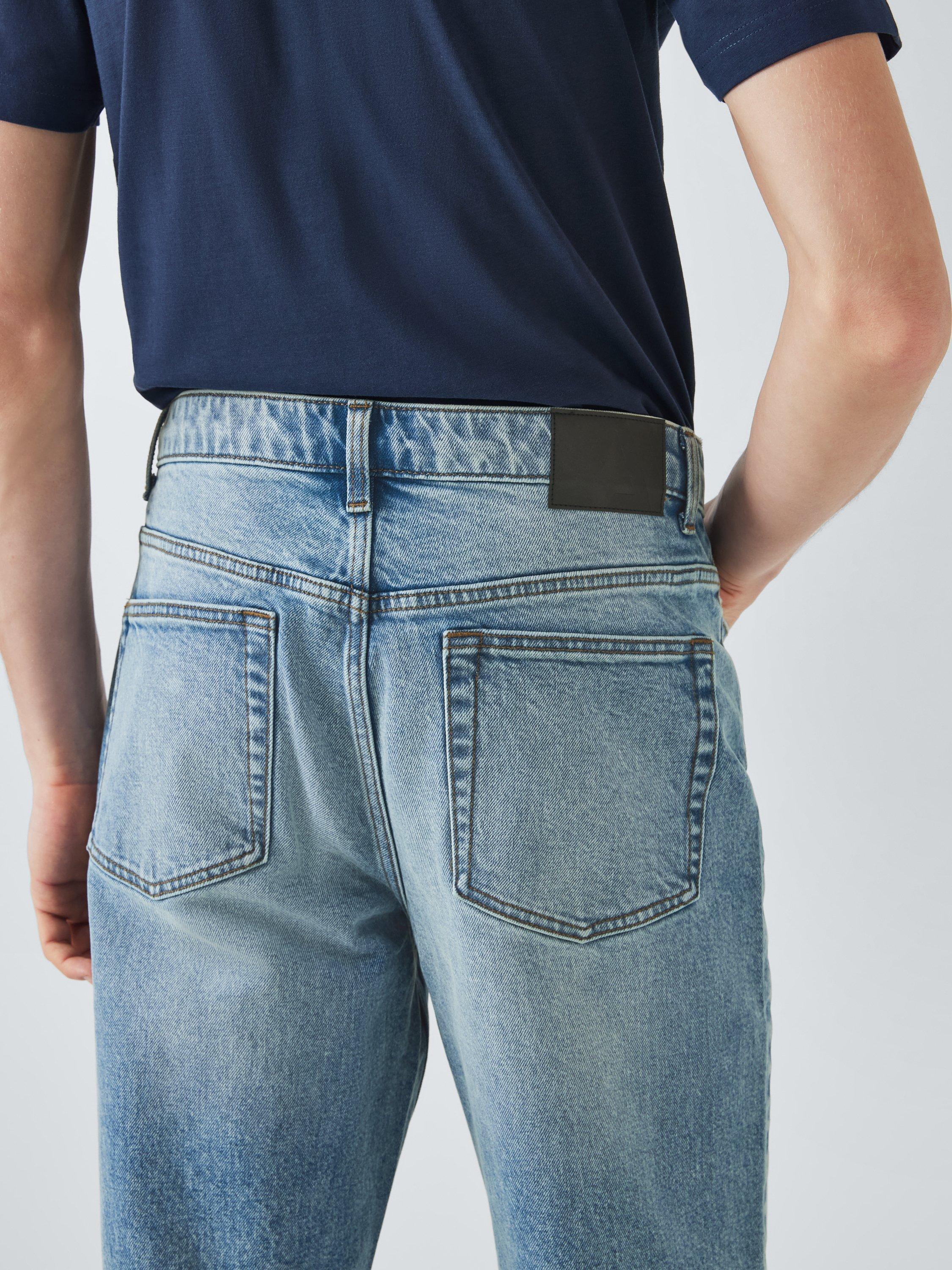 Product image 6 of 6, which shows John Lewis ANYDAY Straight Fit Denim Jeans, Light Blue, 30R