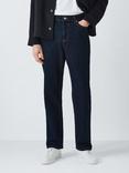 John Lewis ANYDAY Straight Fit Denim Jeans, Dark Blue