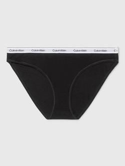 Calvin Klein Modern Logo Cotton Bikini Briefs, Black