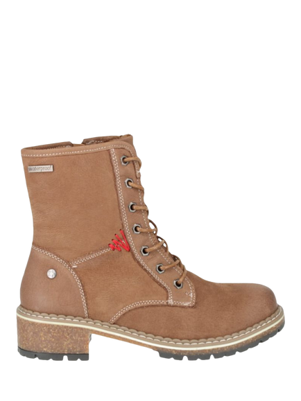 Josef Seibel Waylynn 10 Leather Combat Boots, Camel, Camel