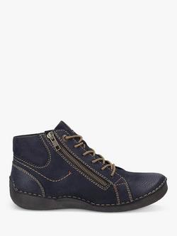 Josef Seibel Fergey 67 Leather Ankle Boots - view 2, Ocean