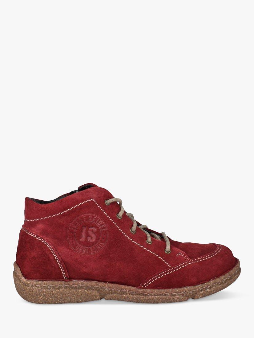 Josef Seibel Neele Suede Ankle Boots Red