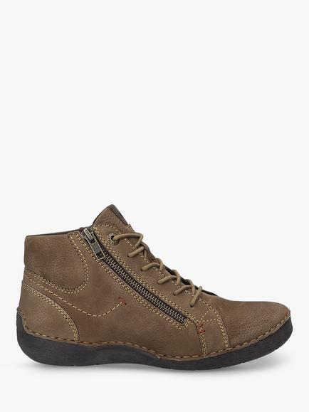 Josef Seibel Fergey 67 Leather Ankle Boots - view 2, Brown