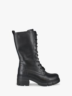 Josef Seibel Teresa Lace-Up Leather  Boots, Black - view 2, Black