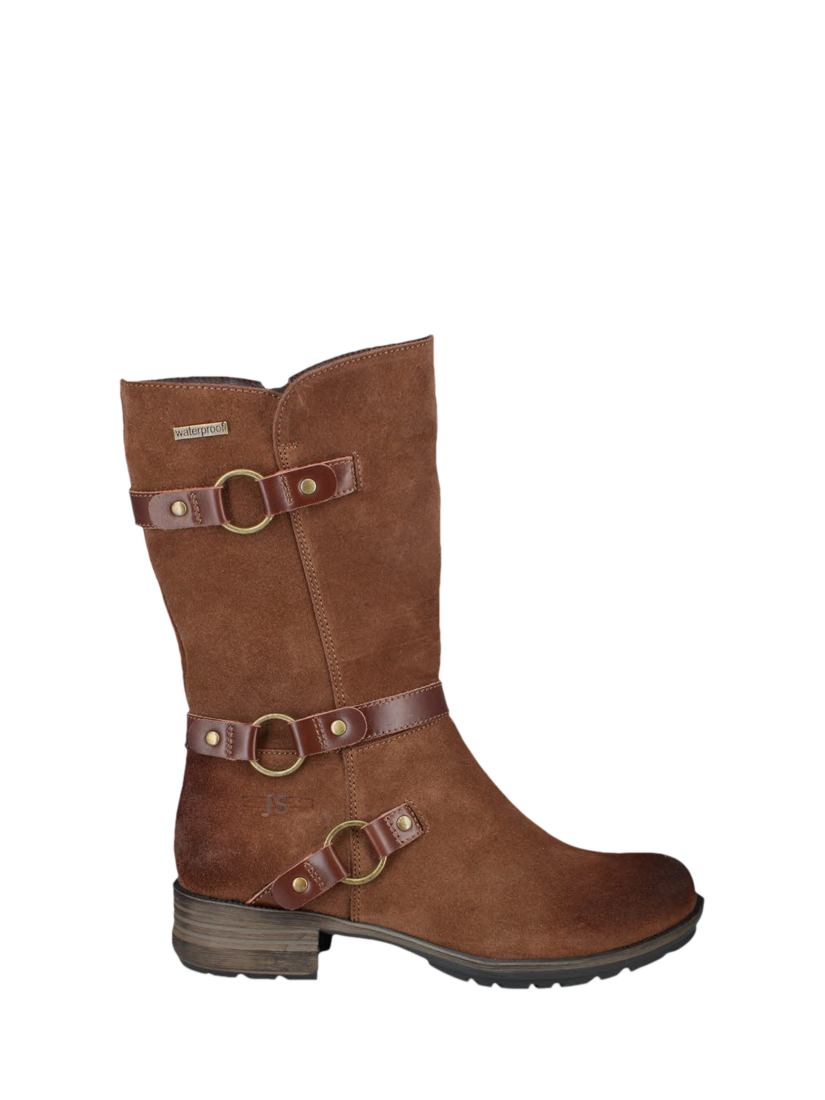 Product image 1 of 4, which shows Josef Seibel Susie 07 Nubuck Mid-Height Thigh Boots, Tan, 3