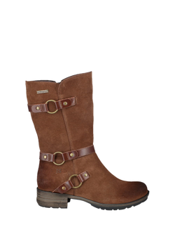 Josef Seibel Susie 07 Nubuck Mid-Height Thigh Boots, Tan, Tan