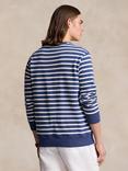 Ralph Lauren Striped Bear Jumper, Blue/White