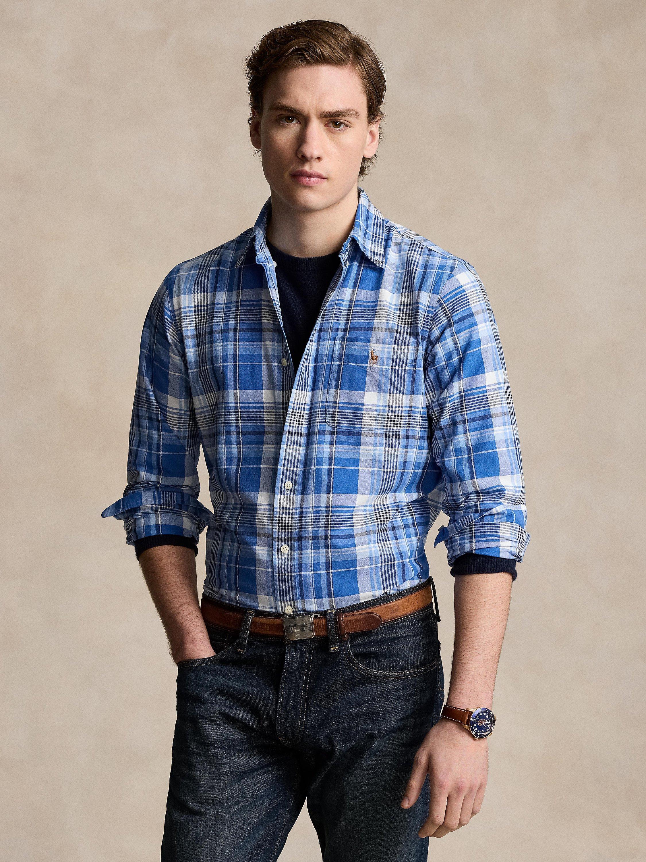 Ralph Lauren Check Oxford Shirt, Blue/Multi