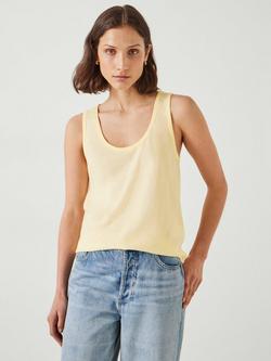 HUSH Cotton Slub Tank Top, Butter Lemon