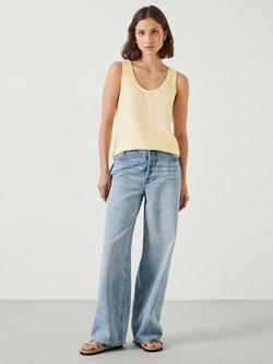 HUSH Cotton Slub Tank Top - view 2, Butter Lemon