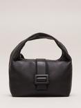 Phase Eight Mini Buckle Leather Bag, Black