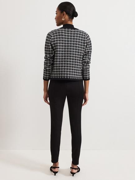 Phase Eight Amina Side Zip Trousers - view 2, Black