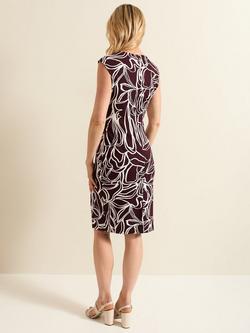 Phase Eight Sabrina Abstract Jersey Midi Dress, Multi - view 2, Multi