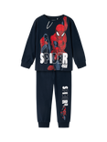 NAME IT Kids' Spider-Man Cotton Blend Pyjamas, Dark Sapphire