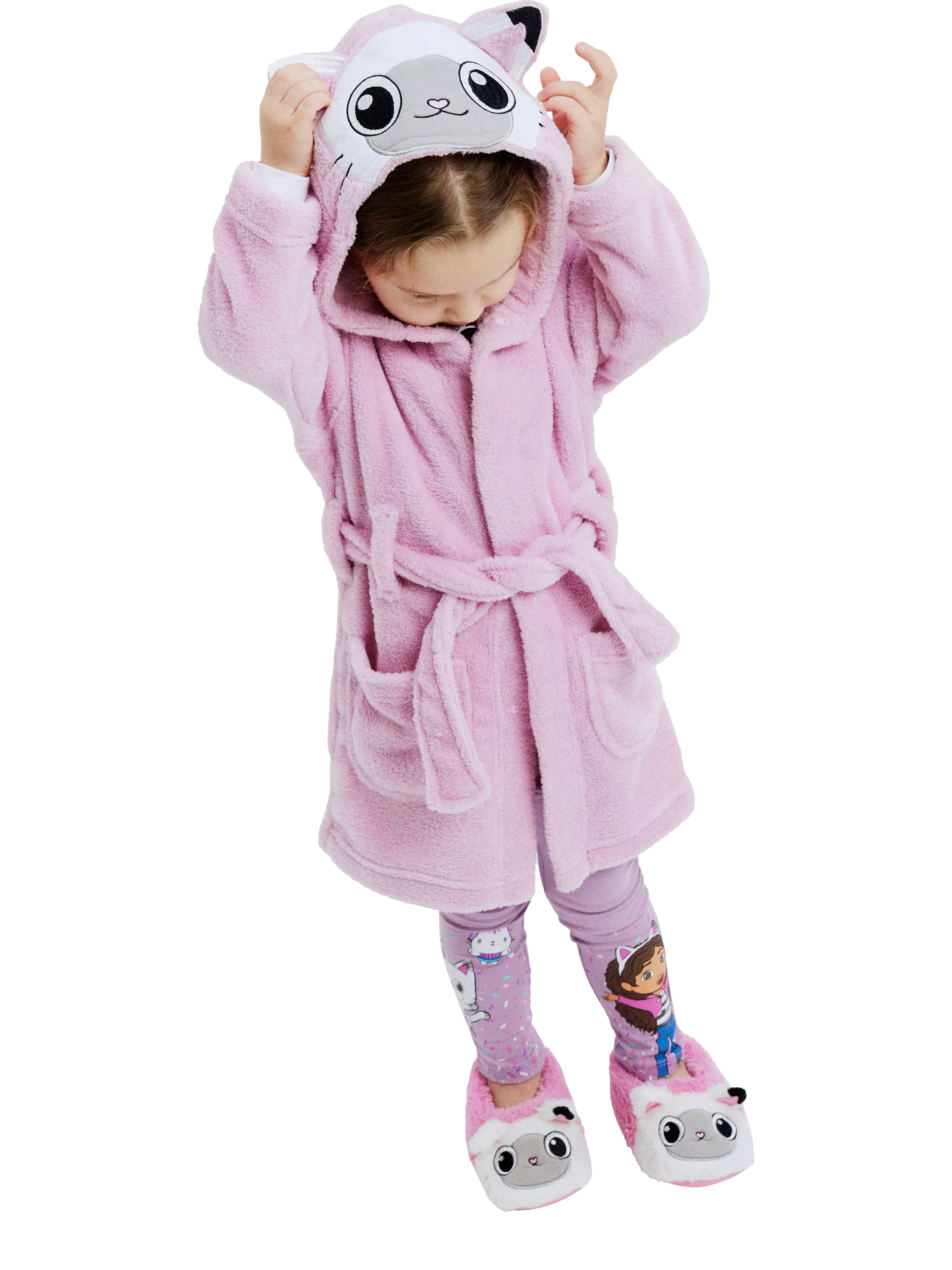 NAME IT Kids' Gabby's Dollhouse Dressing Gown, Corsage