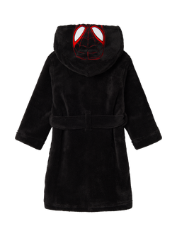 NAME IT Kids' Spiderman Dressing Gown, Black - view 2, Black