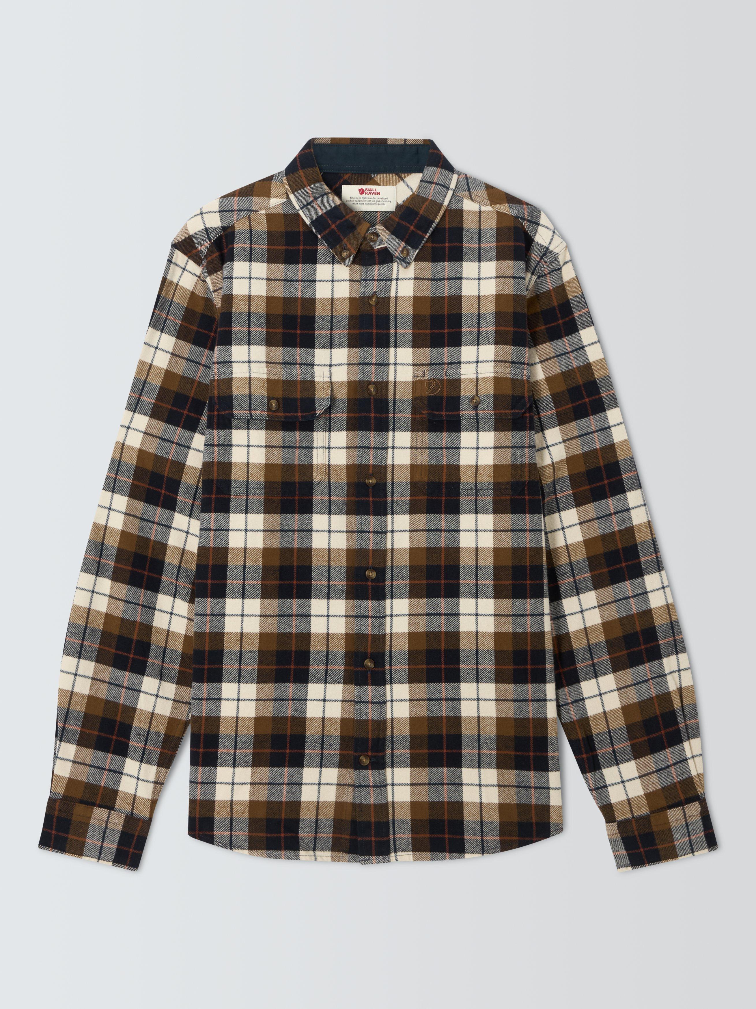 Fjällräven Singi Organic Cotton Regular Fit Check Shirt, Chalk Whitedark Navy
