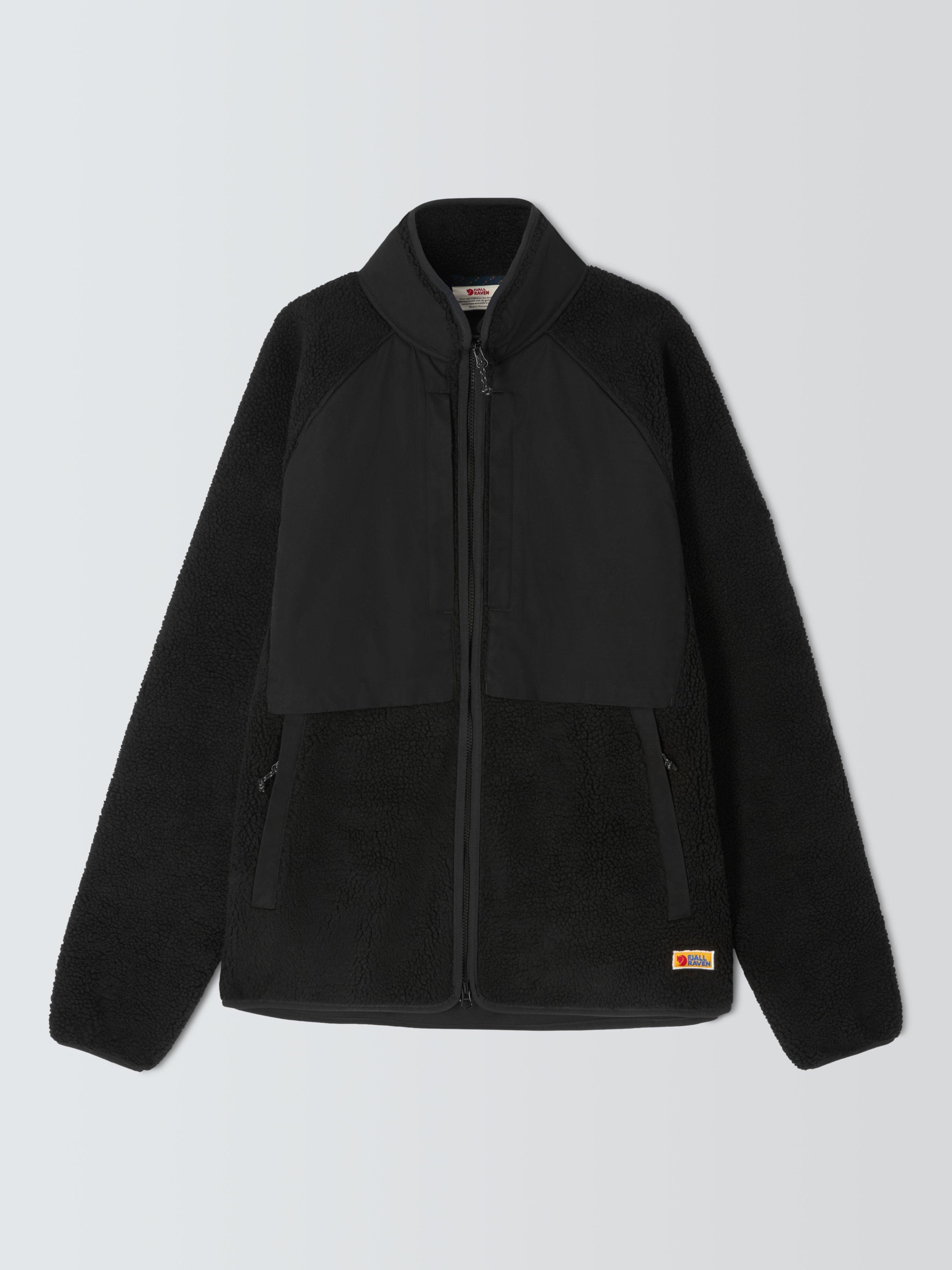 Product image 4 of 6, which shows Fjällräven Vardag Pile Fleece Jacket, Black-dark Grey, M