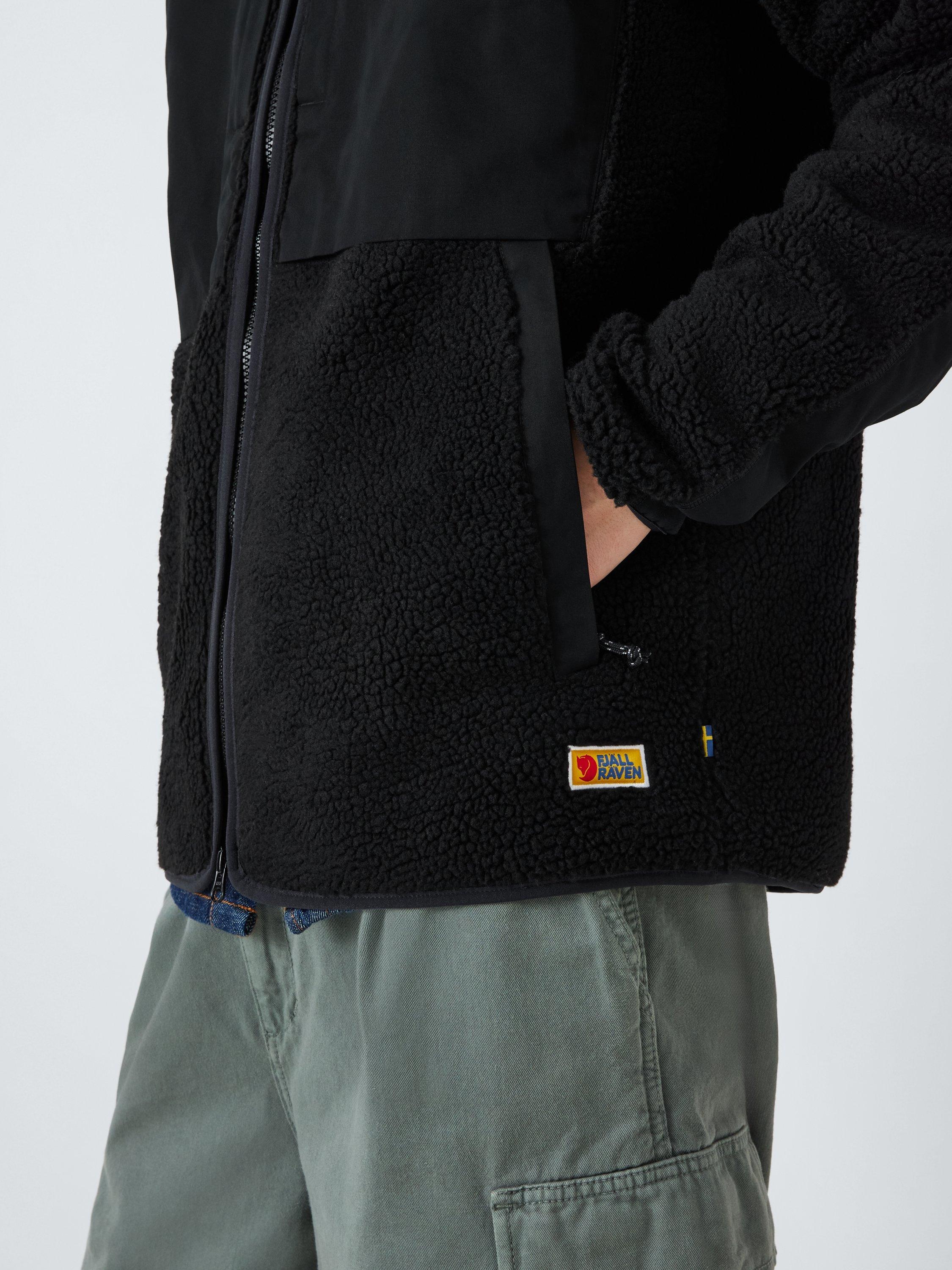 Product image 6 of 6, which shows Fjällräven Vardag Pile Fleece Jacket, Black-dark Grey, M