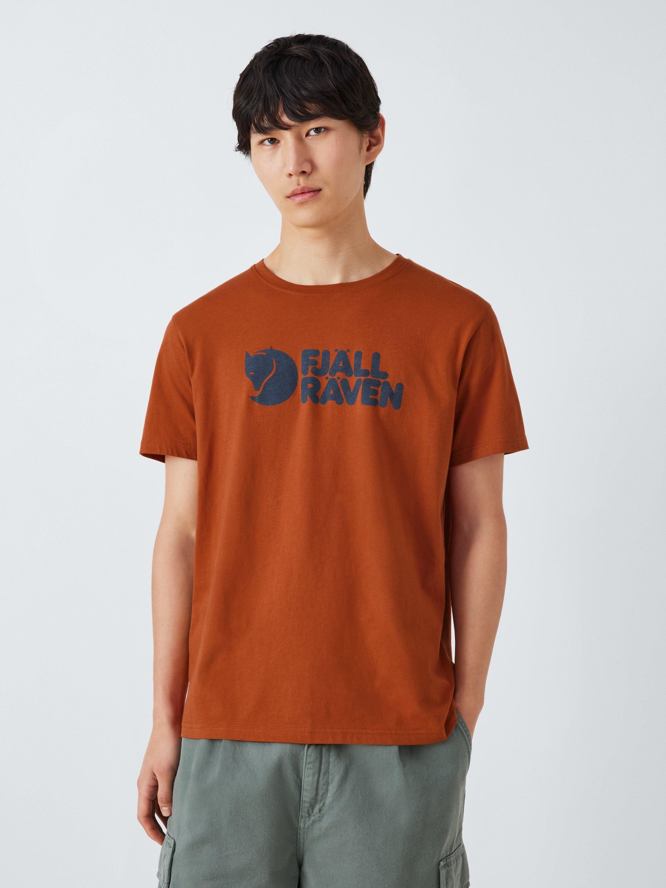 Fjallraven Logo Organic Cotton Blend T Shirt Terracotta Brown