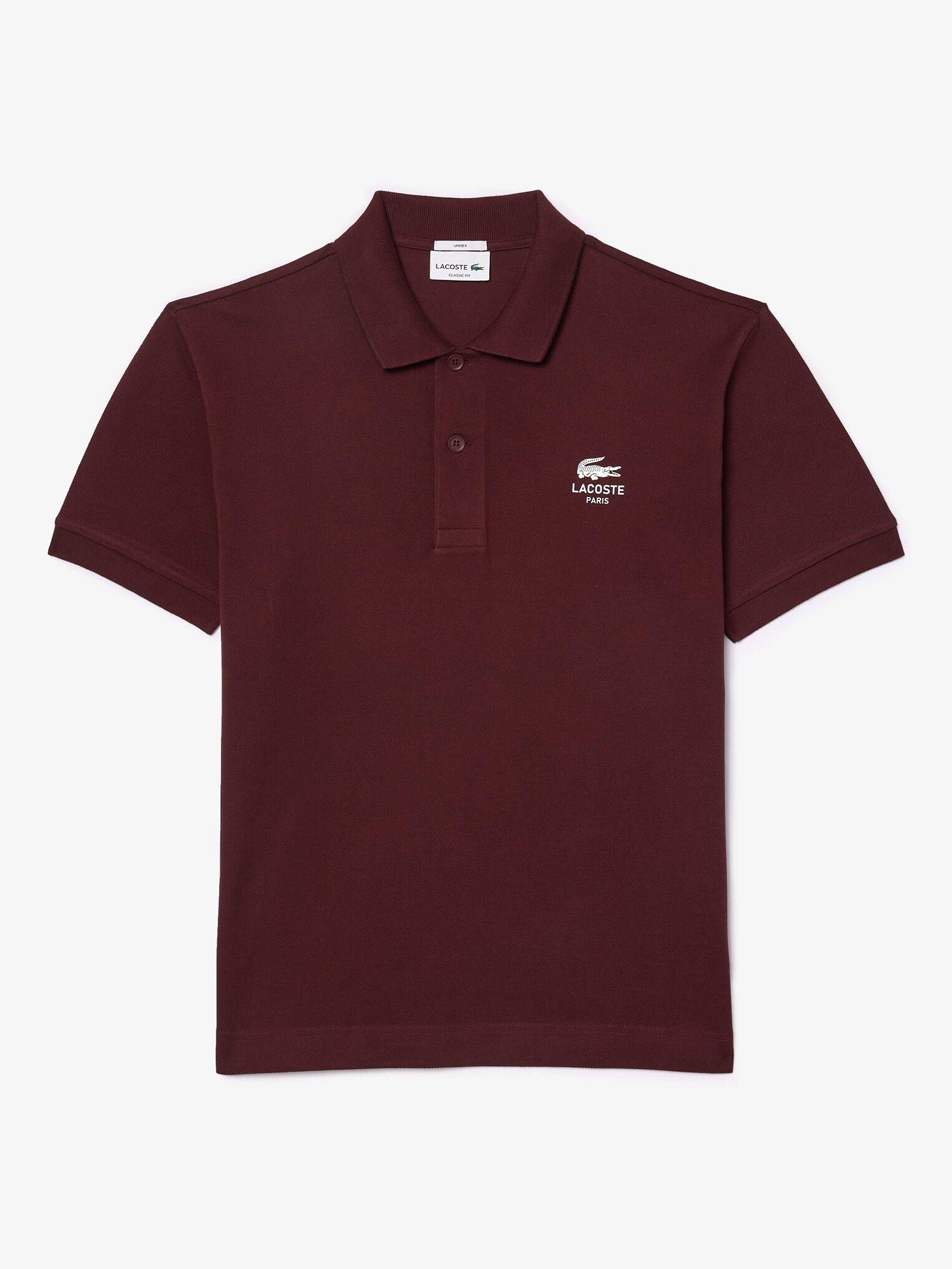 Lacoste Cotton Polo Shirt Burgundy