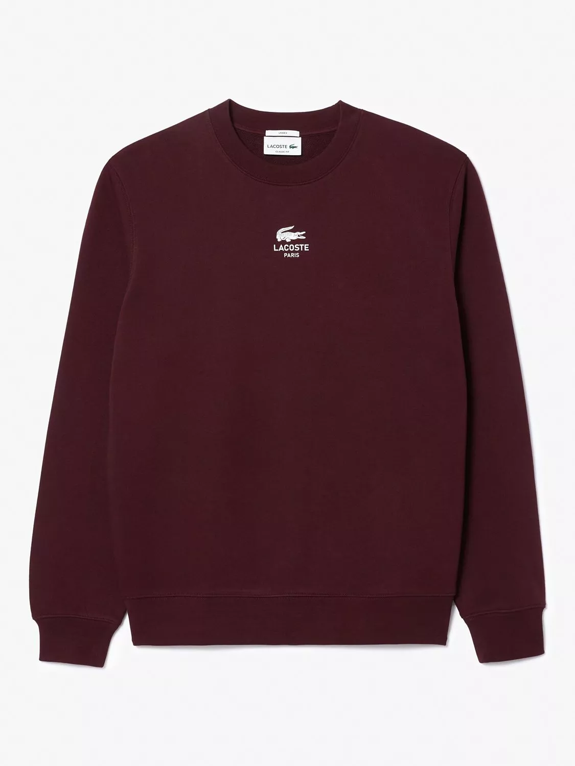 Lacoste Logo Sweatshirt Burgundy