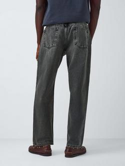 John Lewis ANYDAY Relaxed Fit Denim Jeans, Grey - view 2, Grey