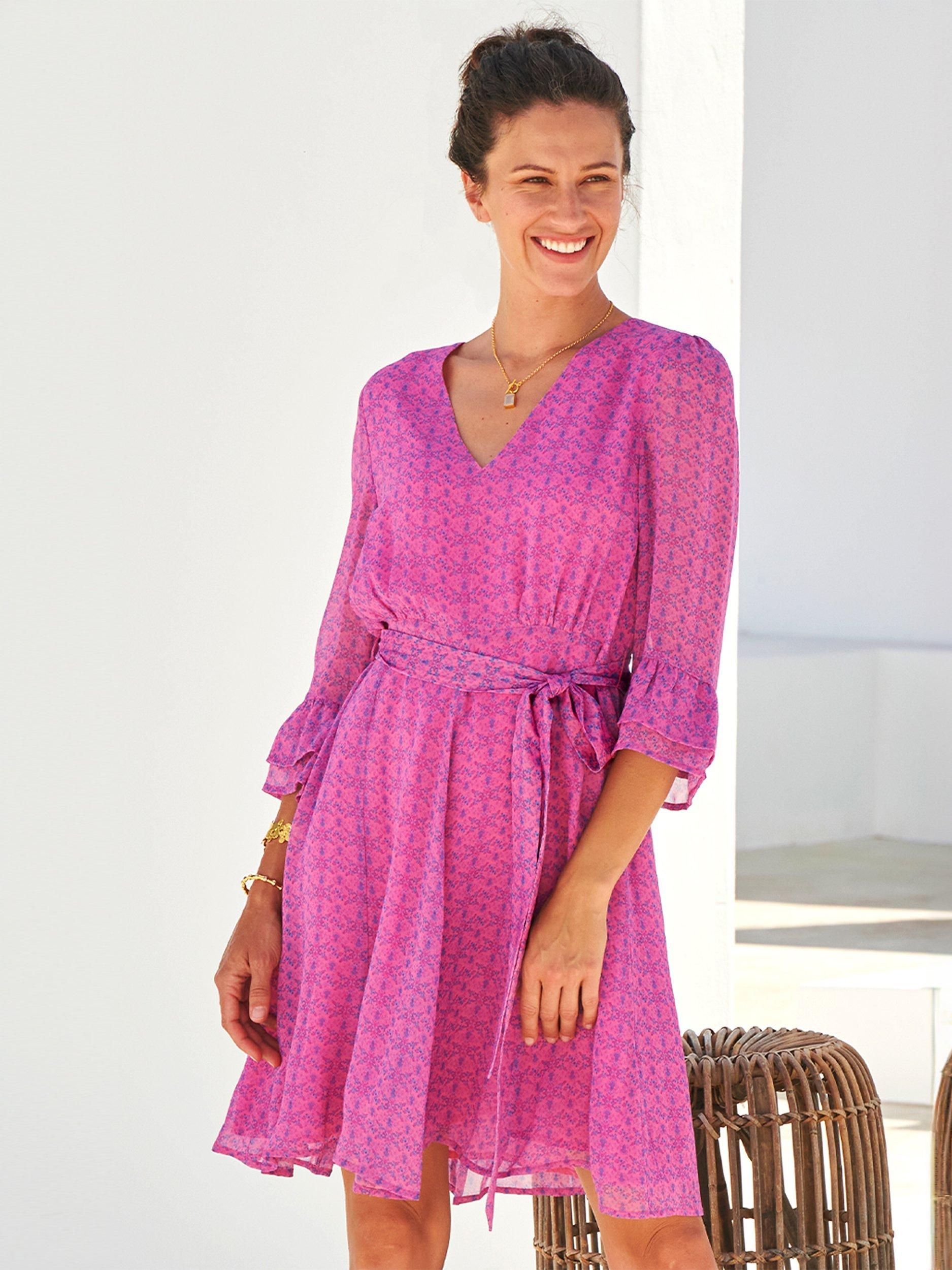 Aspiga Kira Fit & Flare Dress, Pink 