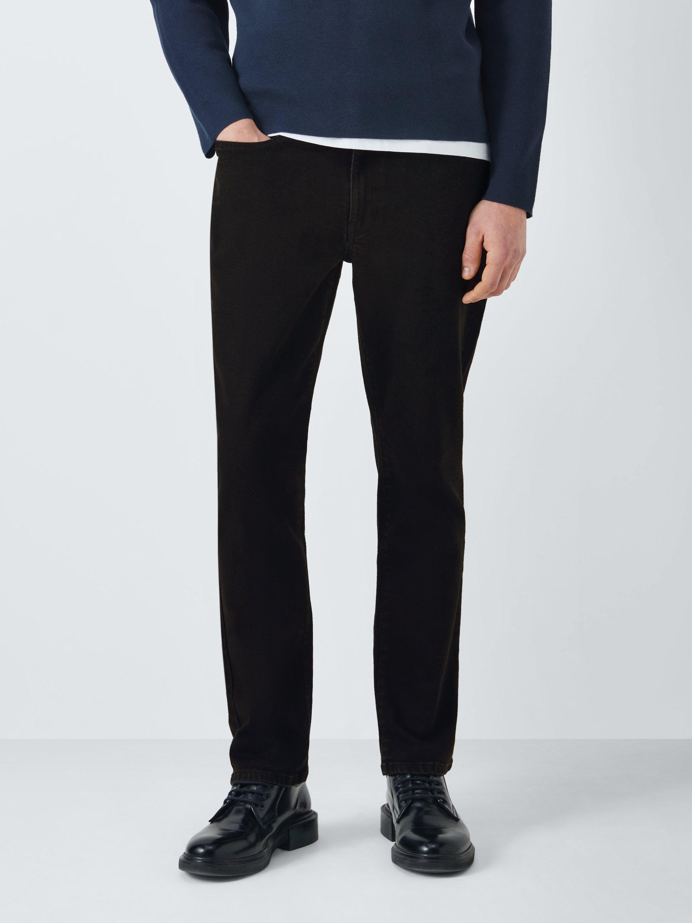 Product image 1 of 6, which shows Kin Slim Fit Tapered Leg Denim Jeans, Black, 34R