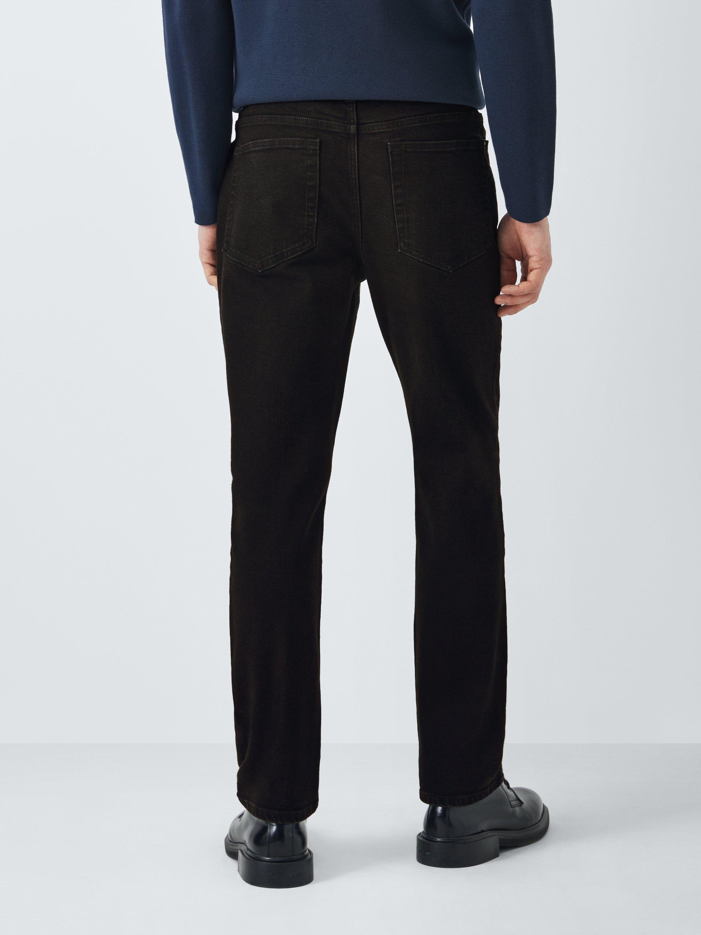 Product image 2 of 6, which shows Kin Slim Fit Tapered Leg Denim Jeans, Black, 34R