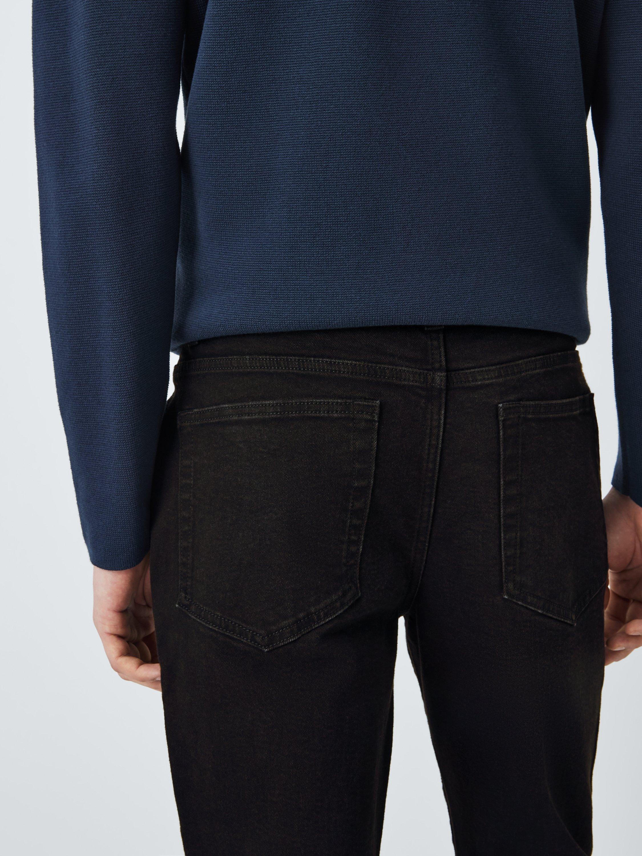 Product image 6 of 6, which shows Kin Slim Fit Tapered Leg Denim Jeans, Black, 34R