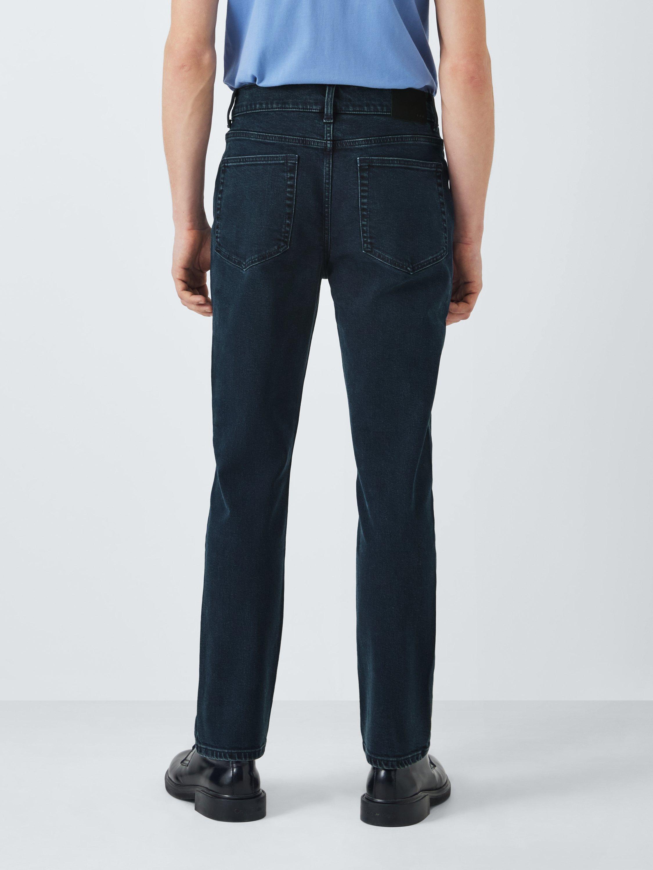 Product image 2 of 6, which shows Kin Slim Fit Tapered Leg Denim Jeans, Blue, 30R