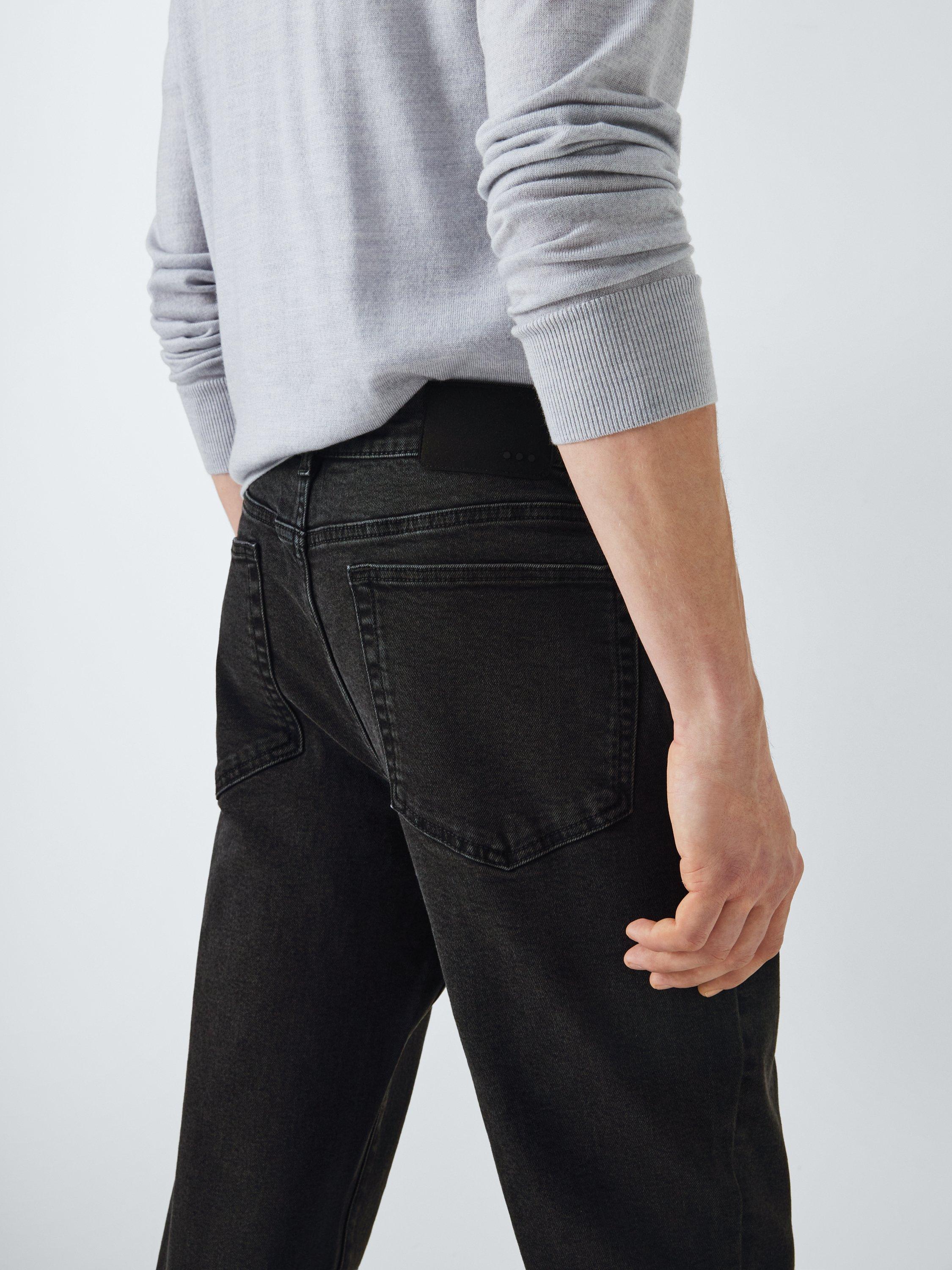 Product image 5 of 6, which shows Kin Slim Fit Tapered Leg Denim Jeans, Grey, 30R
