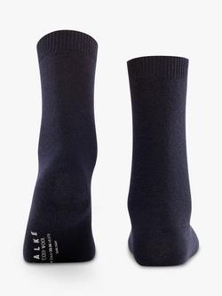FALKE Cosy Wool & Cashmere Blend Socks, Dark Navy