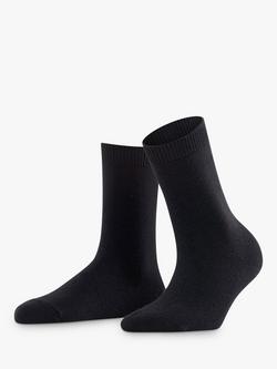 FALKE Cosy Wool & Cashmere Blend Socks, Black