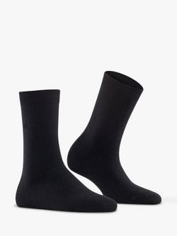 FALKE Cosy Wool & Cashmere Blend Socks - view 2, Black