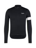 Rapha Core Jersey Long Sleeve Cycling Top, Black/White