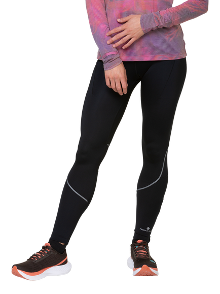 Ronhill Stretch Running Leggings, All Black, R009 All Black