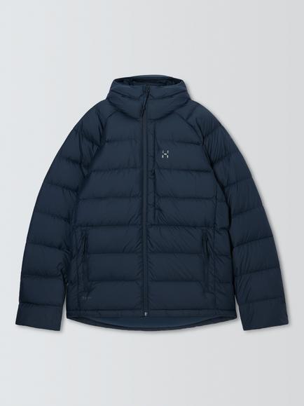 Haglöfs Men's Rosson Down Hooded Jacket, Tarn Blue, Tarn Blue