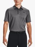 Under Armour Men's UA Tech  Polo Top, Graphite/Black