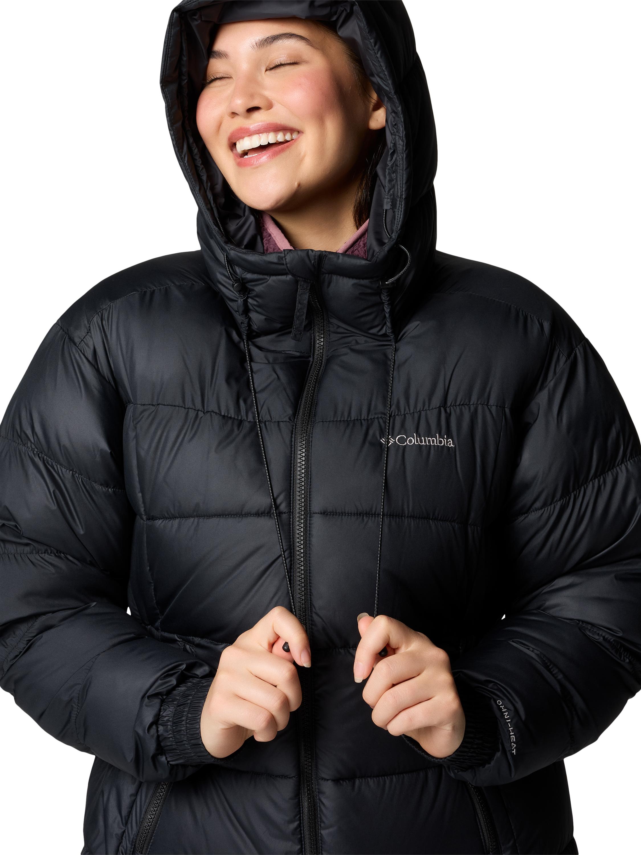 Columbia Women's White Out II Omni-Heat Puffer Jacket – Water-Resistant, Reflective Lining (Large, Black)
