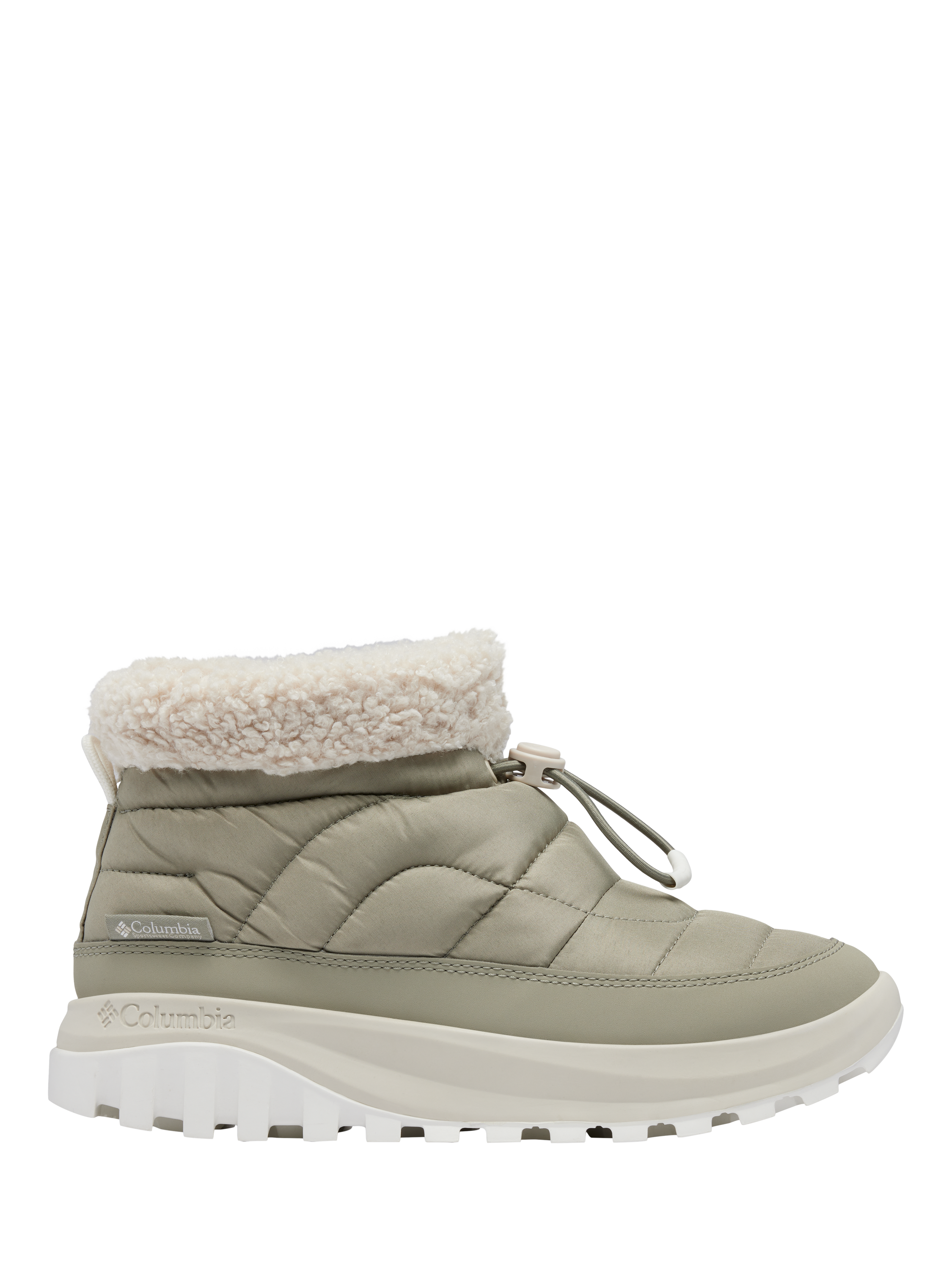 Columbia Snowtrot Insulated Short Snow Boots Grey Green