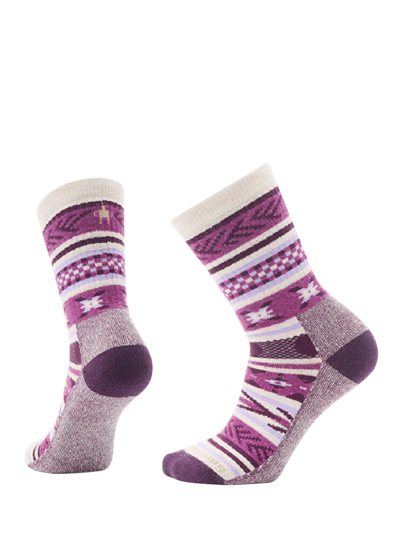 SmartWool Everyday Cosy Cabin Games Crew Sock, Meadow Mauve