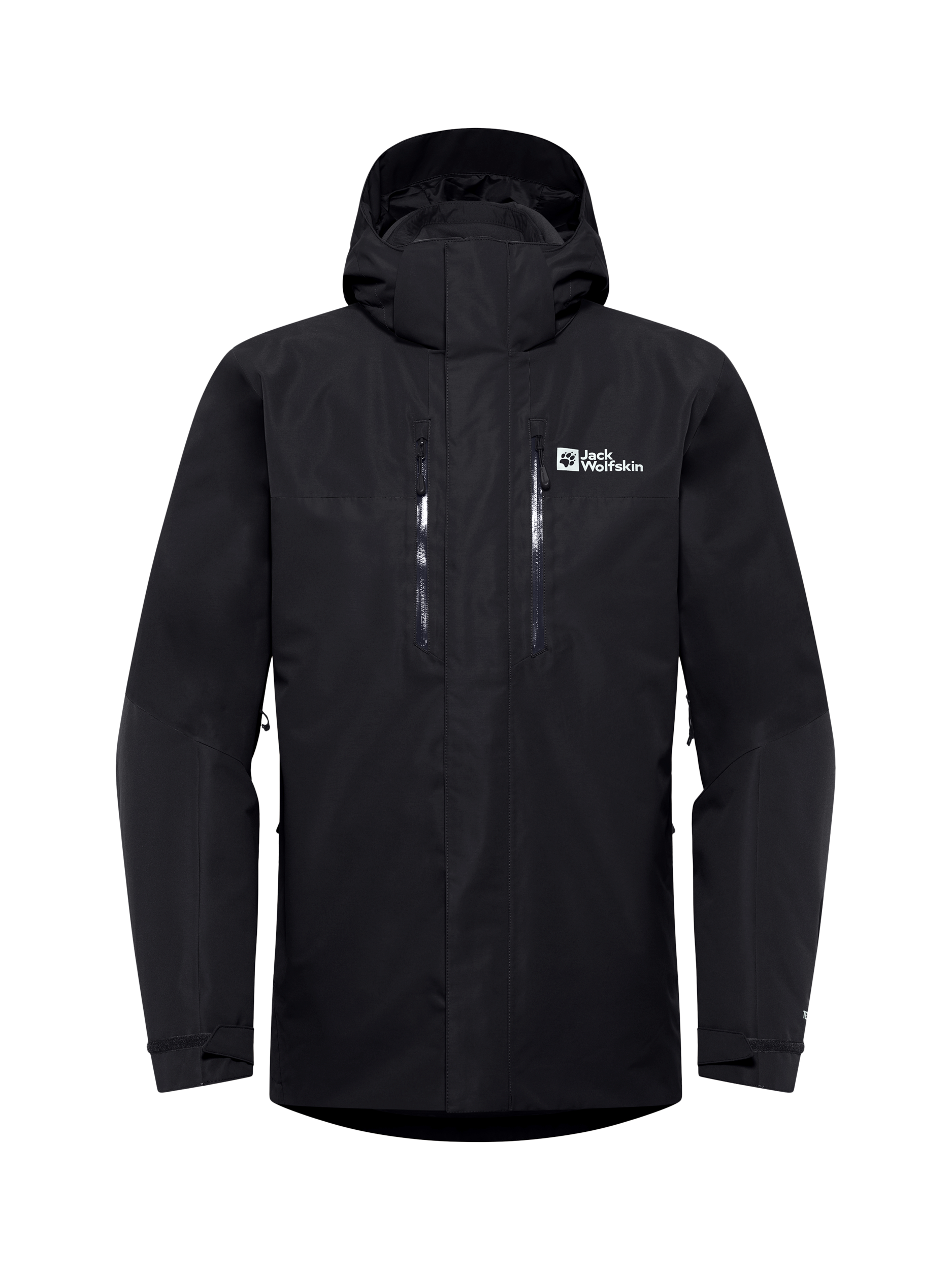 Jack Wolfskin Glaabach 3 in 1 Waterproof Jacket Black